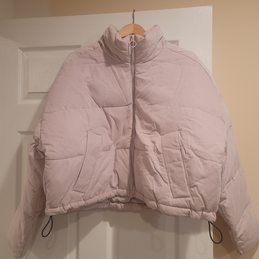 Hollister puffer jacket corduroy